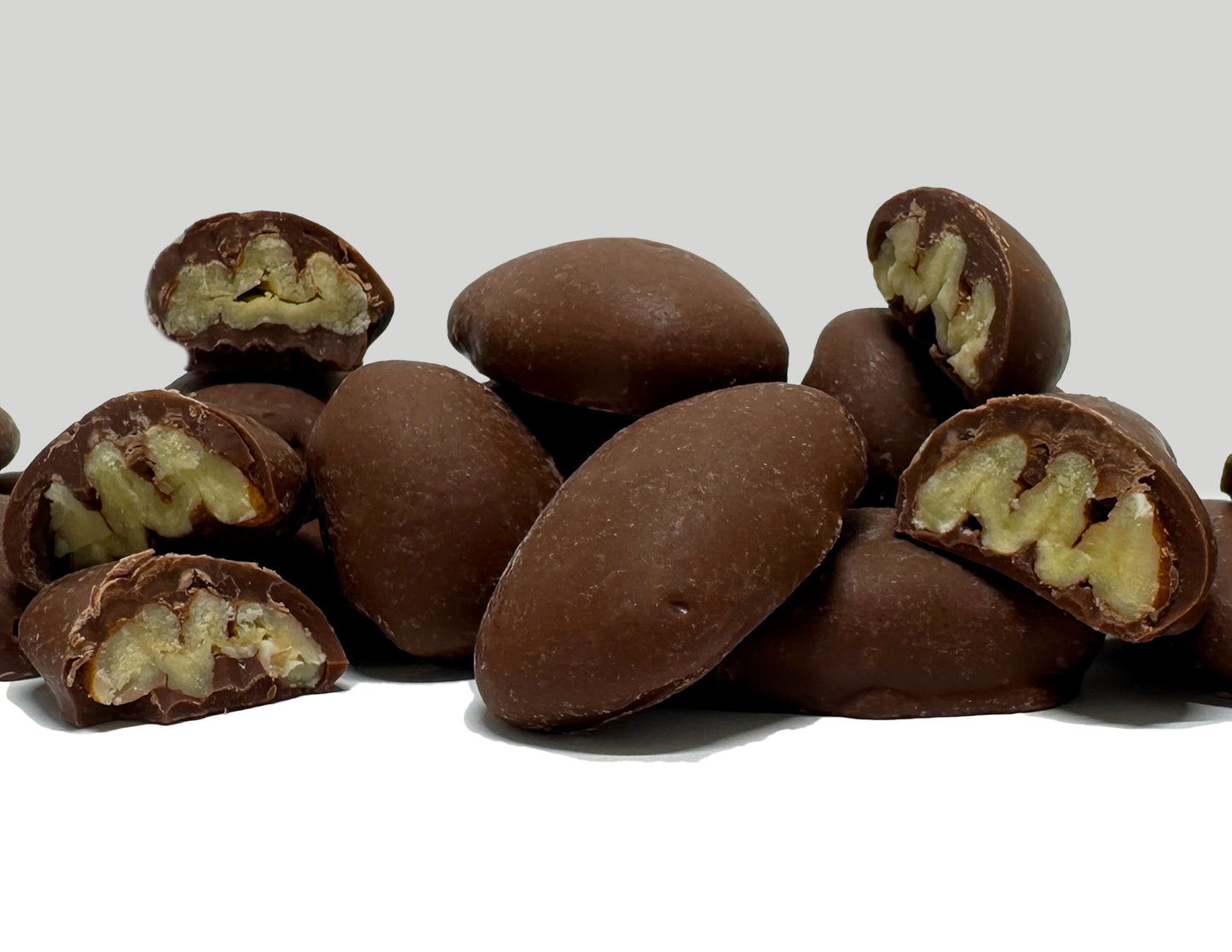 Chocolate Covered Pecans Close-up