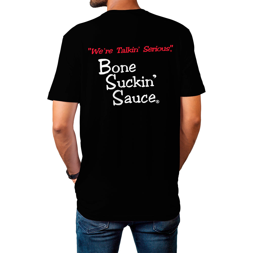 Bone Suckin'® T-shirt, Unisex, Back - Black