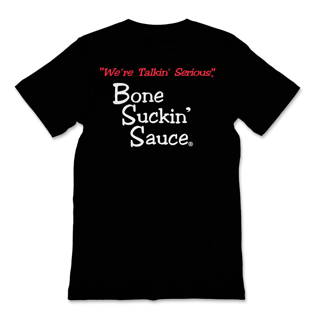 Bone Suckin' Sauce® T Shirt, Black, Back