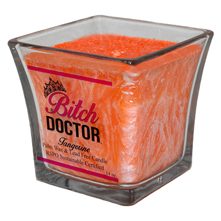 Tangerine Scented Candle, 14 oz. Palm Wax and Lead Free Candle. RSPO Sustainable Certified.
