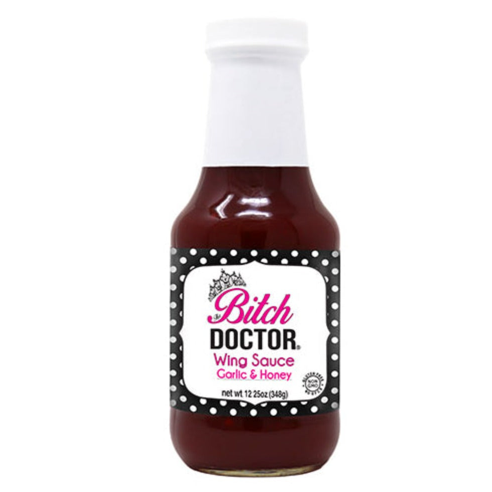 The Bitch Doctor® Garlic & Honey Wing Sauce, 12.25 oz. 
