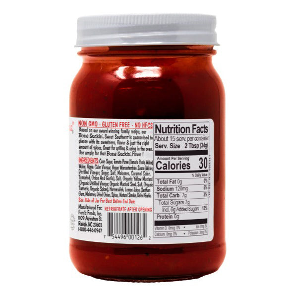 Bone Suckin' Sauce® Sweet Southern® THICK - 18 oz Glass Bottle