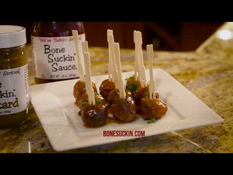 Bone Suckin' Sauce Meatballs Recies. Link to You Tube video