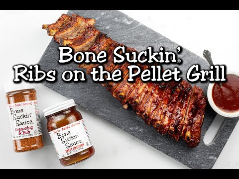 Bone Suckin' Ribs on the Pellet Grill recipe video YouTube