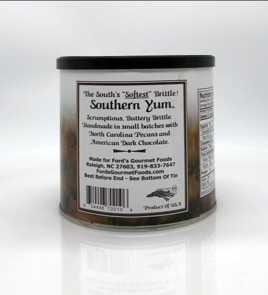 Southern Yum® Pecan Brittle, Dark Chocolate info label