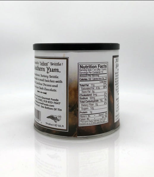 Southern Yum® Pecan Brittle, Dark Chocolate nutrition