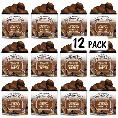 Southern Yum® Pecan Brittle, Milk Chocolate 12 packs